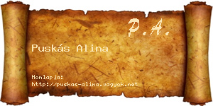 Puskás Alina névjegykártya